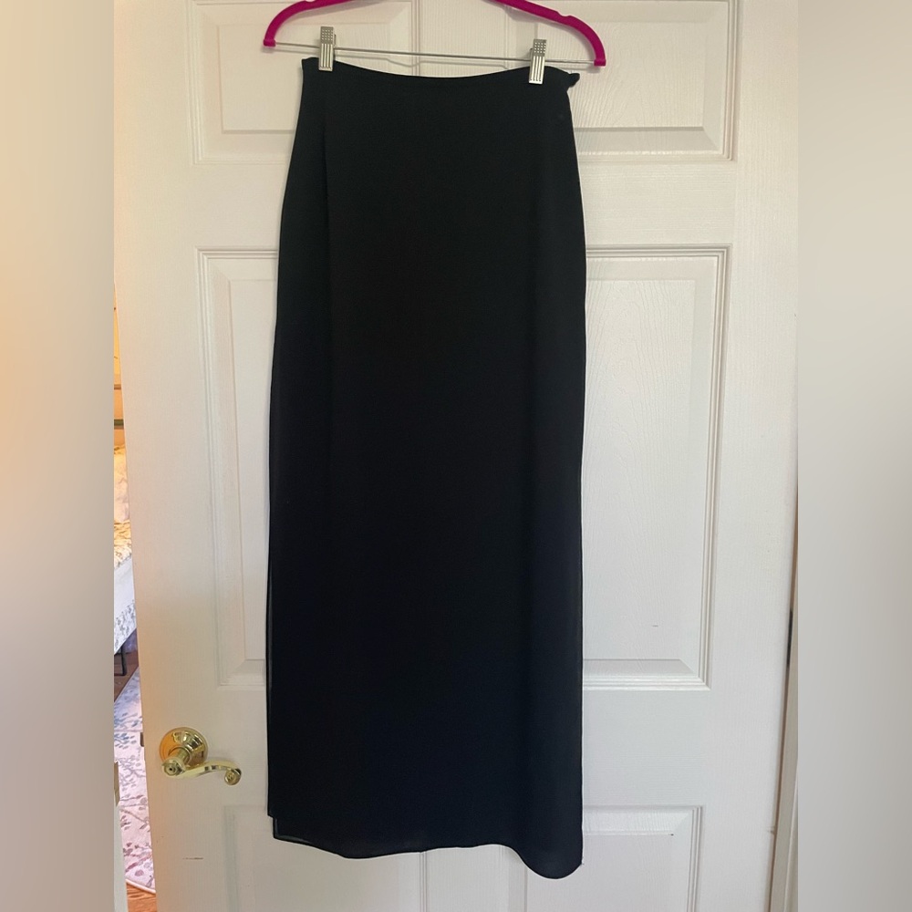 JS Collections Black Maxi Skirt